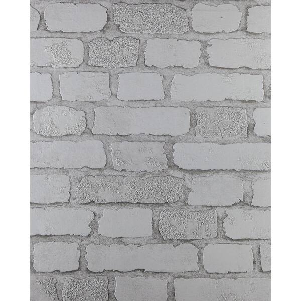 Brewster Carnaby Street White Brick Wallpaper