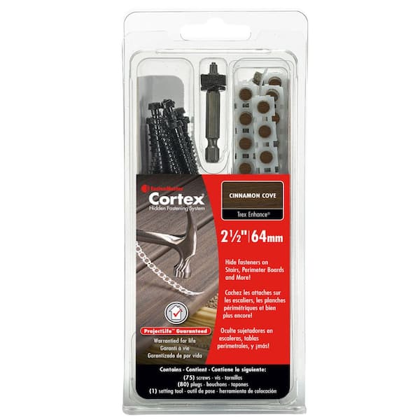 50 LF Collated Cortex for TREX Cinnamon Cove 2 1/2 in.