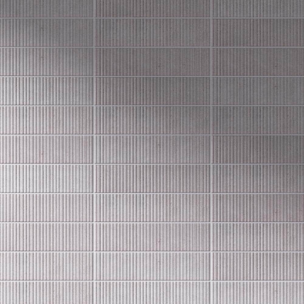 Gray 3x12 Matte Ceramic Brick Look Subway Wall Tile