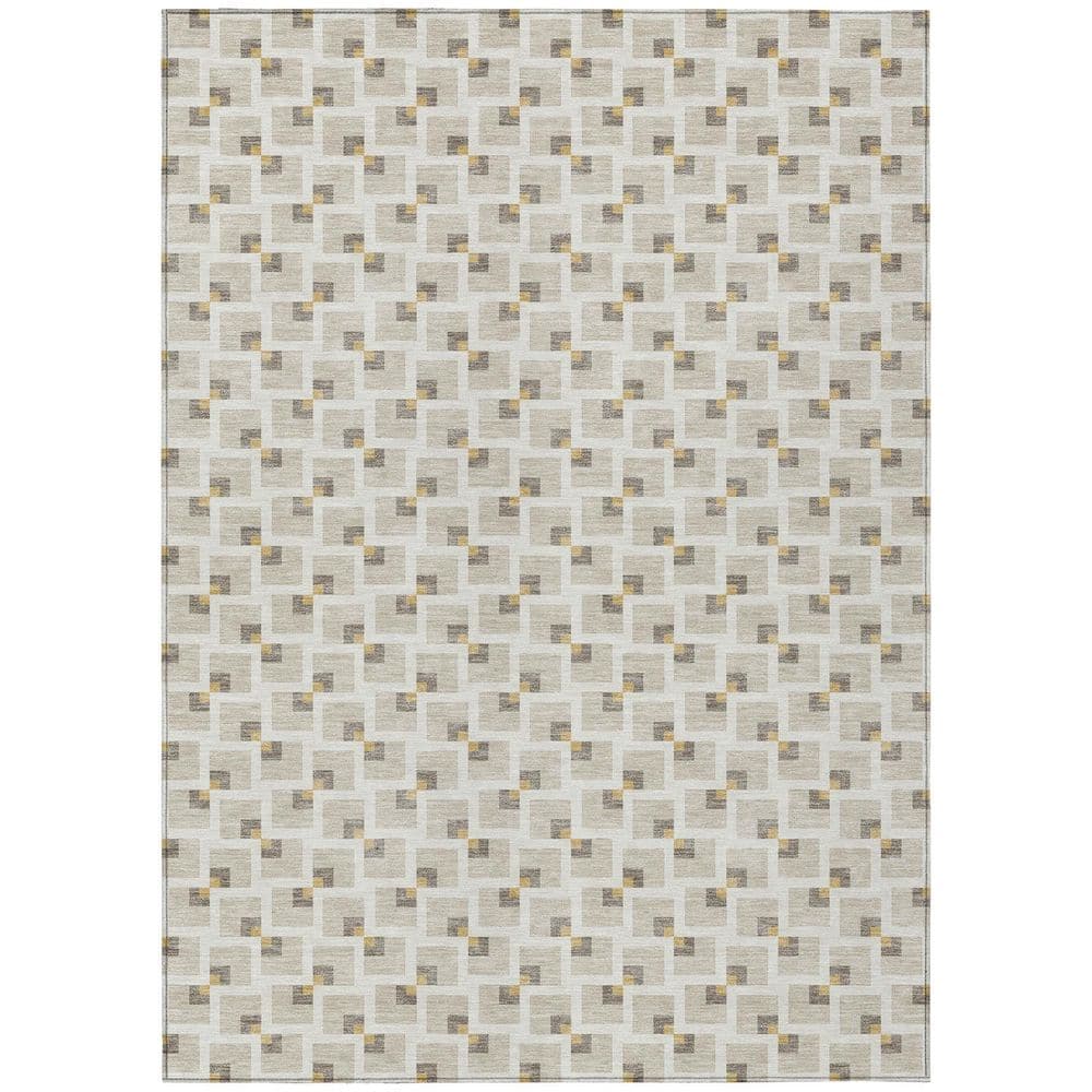 Chantille Machine Washable Indoor/Outdoor Abstract ACN2602 Beige 3 ft. x 5 ft. Area Rug price history on PriceWatchPro