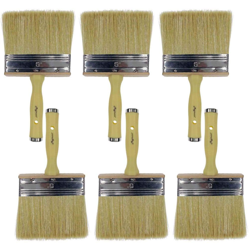 10 in. Paint Brush for Quick Decking Fence Walls and Furniture Paint Application, Yellow (6-Pack) price history on PriceWatchPro