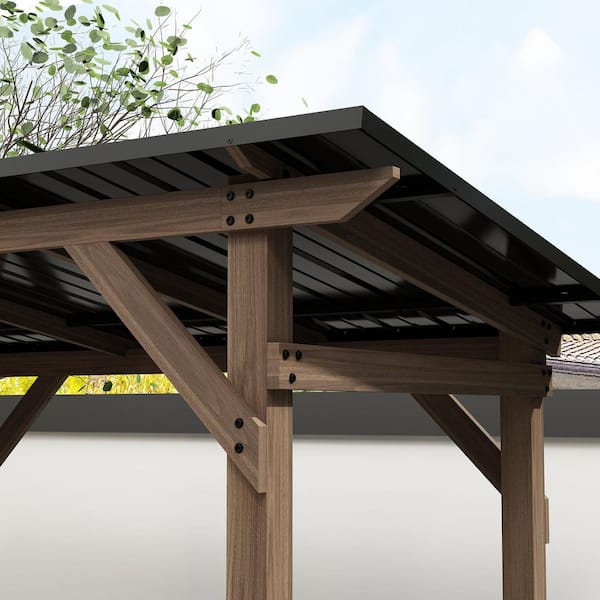 Gisafai Heavy Duty Galvanized Inside Corner Bracket - 8.5 X 8.5 X 5 Inches 90 Degree L Shape For Pergola, Dock, And Construction