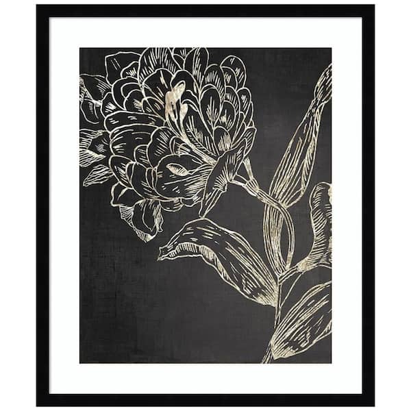 Amanti Art Golden Flower Folklore II by Asia Jensen 1-Piece Framed ...