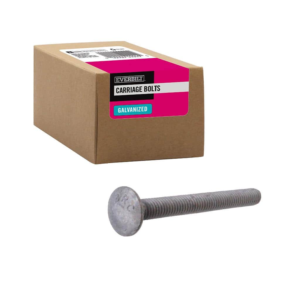 Everbilt 5/16 in.-18 x in. Galvanized Carriage Bolt (25-Pack) 803450  The Home Depot