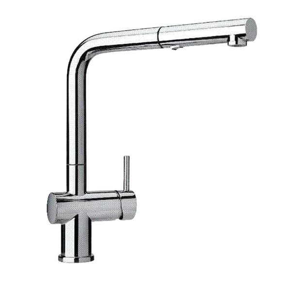 LaToscana Torino Single-Handle Pull-Out Sprayer Kitchen Faucet in Chrome