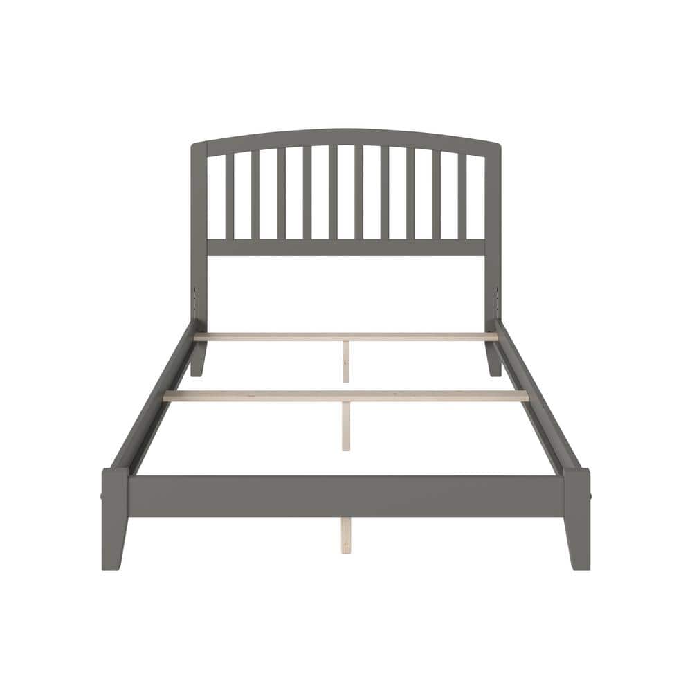 Richmond Full Grey Wood Mission Bed with Headboard
