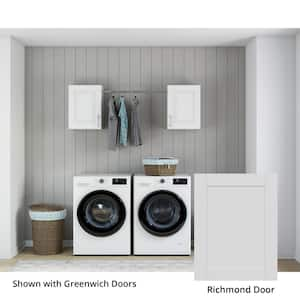 Richmond Verona White Plywood Shaker Stock Ready to Assemble Kitchen-Laundry Cabinet Kit 12 in. x 23 in. x 70 in.