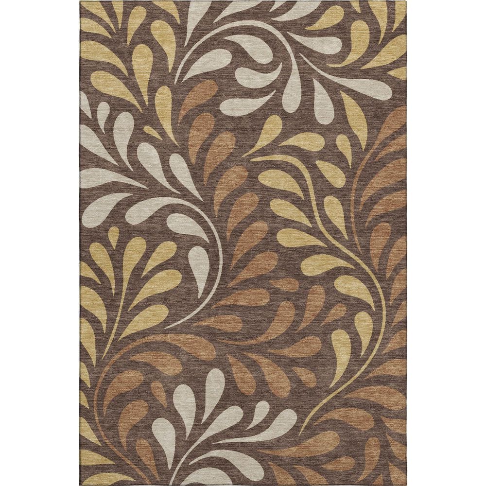 Mayfield Premium Machine Washable Abstract AMF2411 Fudge 10 ft. x 14 ft. Area Rug price history on PriceWatchPro
