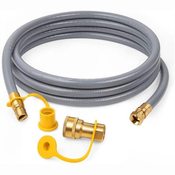 12 ft. 3/8 in. ID Low Pressure LPG Natural Gas Hose Conversion Kit with Quick Connect for Weber
