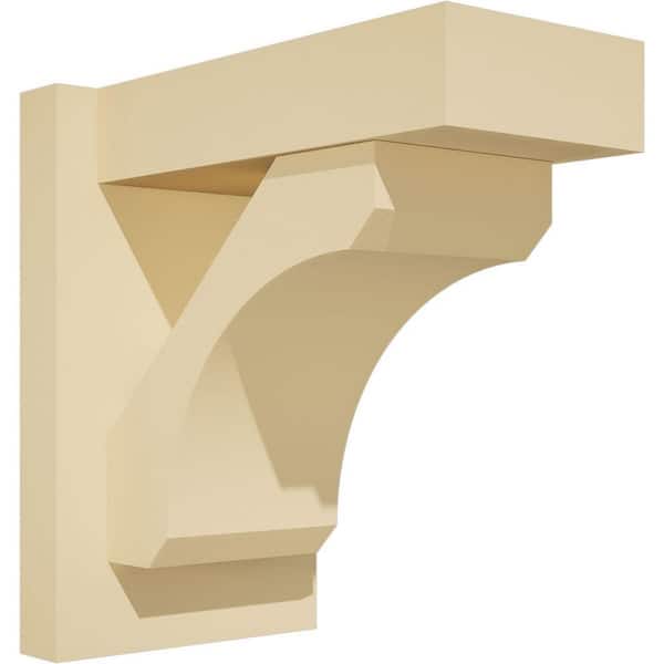 Ekena Millwork Legacy 7 in. W x 12 in. H x 12 in. D Signature Urethane Polyurethane Outlooker with Block Ends