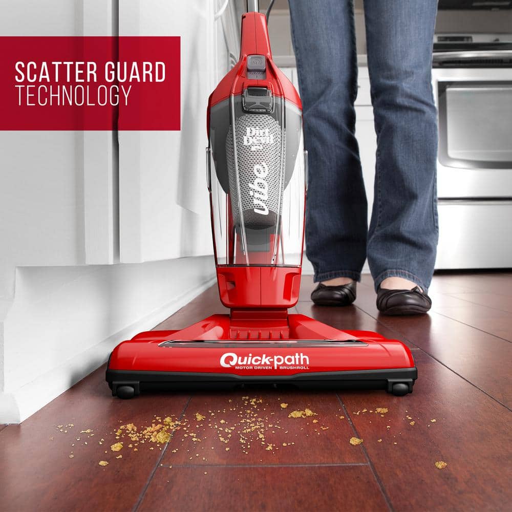 Red Bagless 3-in-1 Stick Vacuum Cleaner with Handheld Unit