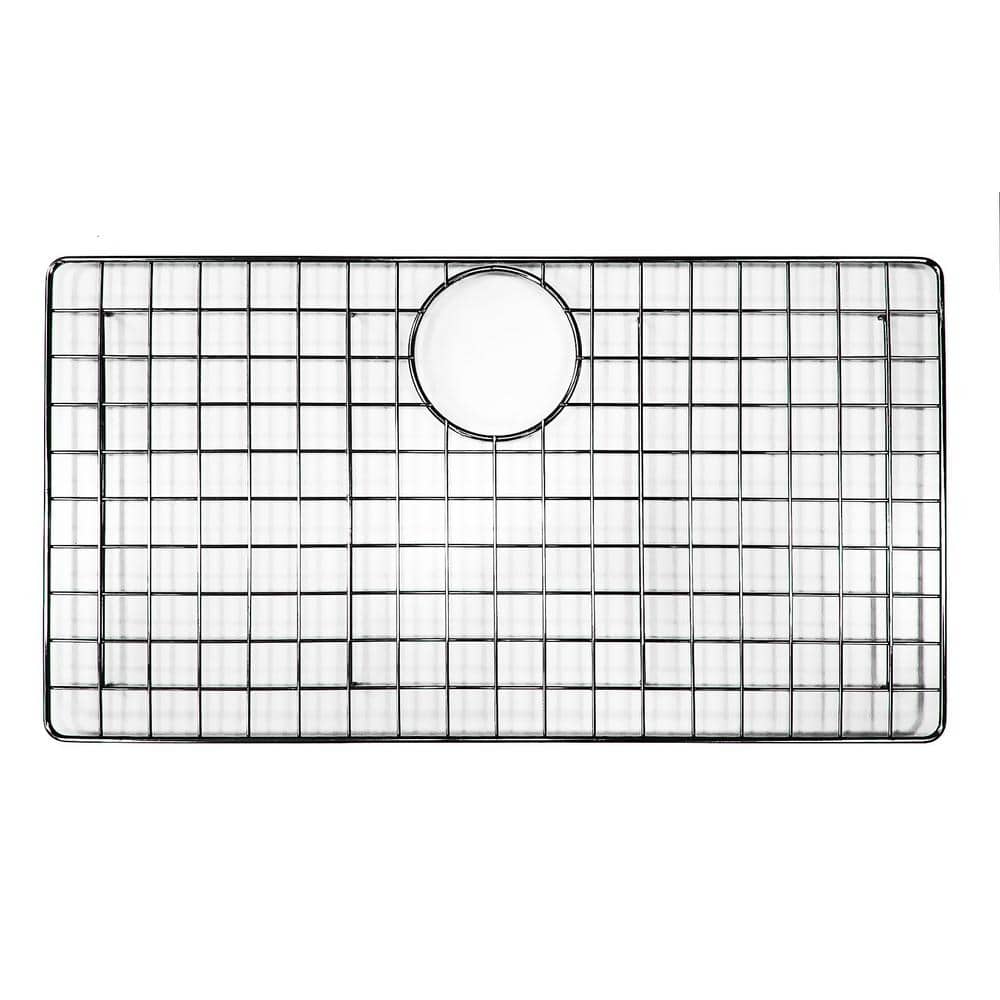 Stainless Steel Sink Grid with Rubber Feet, 24.81" x 13.38"