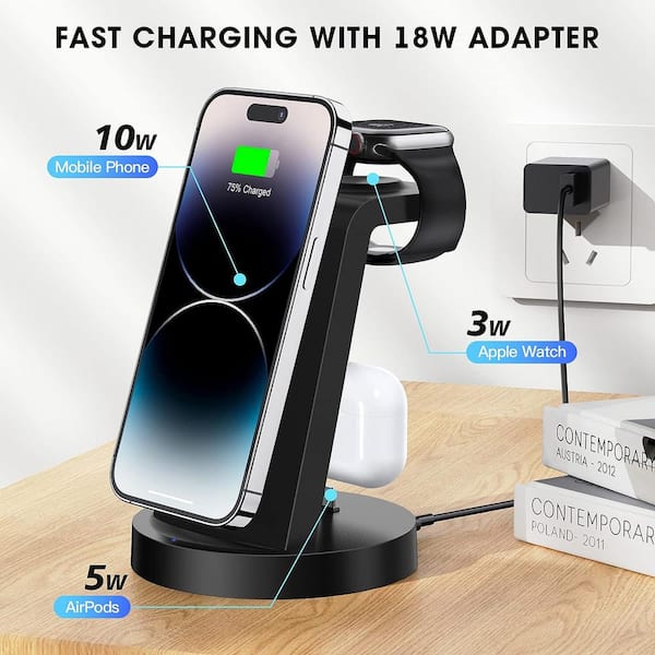 3-in-1 Wireless Charger for Apple Devices