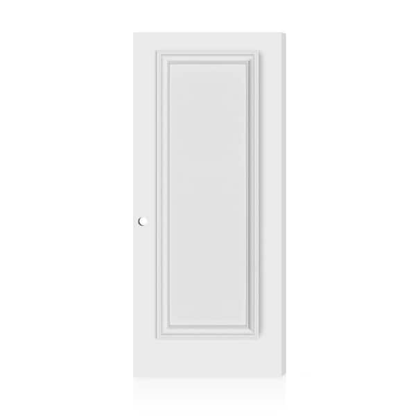 Fire-Rated Palazzo 1 Panel 36 in. x 80 in. Left-Hand/Inswing White Composite Interior Commercial Door Slab