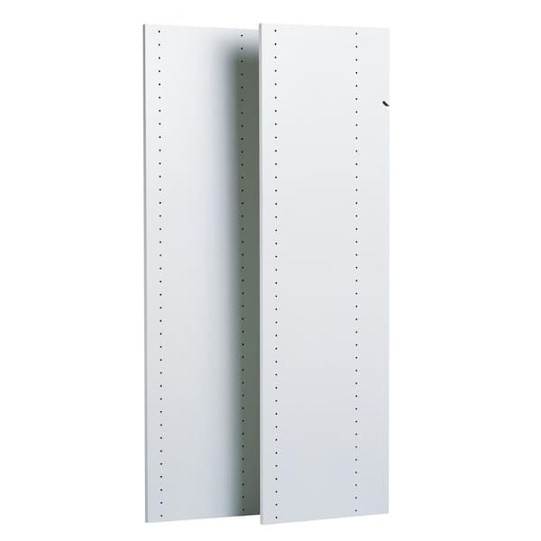 Closet Evolution 14 in. x 72 in. Classic White Wood Vertical Panels (2-Pack)
