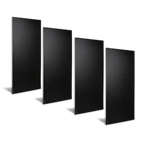 DuraBoard 24 in. H x 48 in. W Pegboards (4-Pack) Black Textured ABS