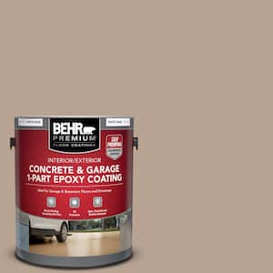 1 gal. #N190-4 Rugged Tan Self-Priming 1-Part Epoxy Satin Interior/Exterior Concrete and Garage Floor Paint