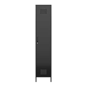 Bonanza Single Metal Locker Storage Cabinet in Black