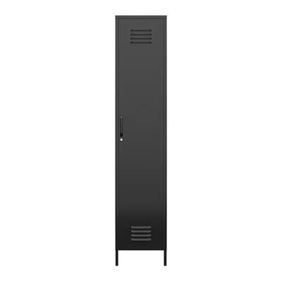 Bonanza Single Metal Locker Storage Cabinet in Black