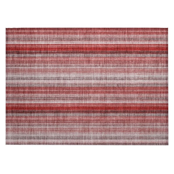 Chantille ACN543 Red 1 ft. 8 in. x 2 ft. 6 in. Machine Washable Indoor/Outdoor Geometric Area Rug
