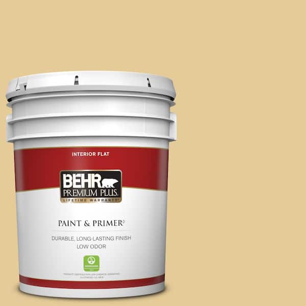 BEHR PREMIUM PLUS 5 gal. #M320-4 Abstract Flat Low Odor Interior Paint & Primer