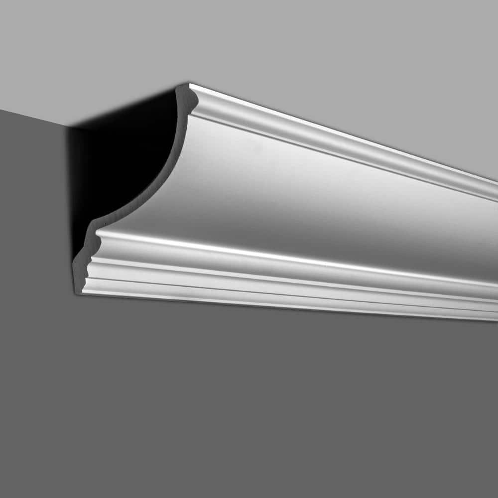 6-Inch Primed Polyurethane Crown Moulding Sample