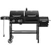Royal Gourmet 2-Burner Propane Gas and Charcoal Combo Grill with Offset Smoker Side Burner in Black ZH3005Y