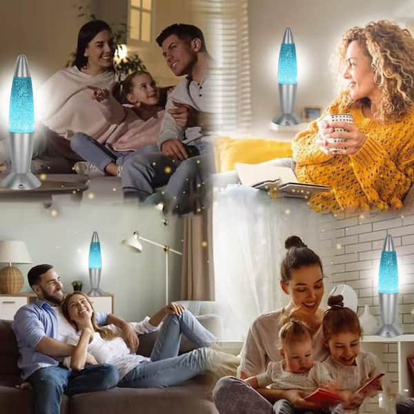 Alsy 14 in. Glitter Lamp Battery-Operated Color-Changing 24411-000