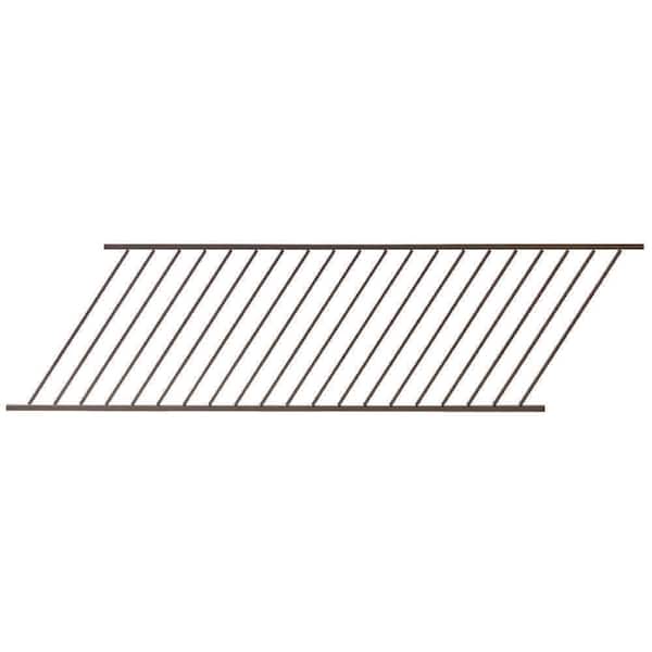FORTRESS Fe26 34 in. H x 6 ft. W Bronze Steel Adjustable Railing Stair Panel