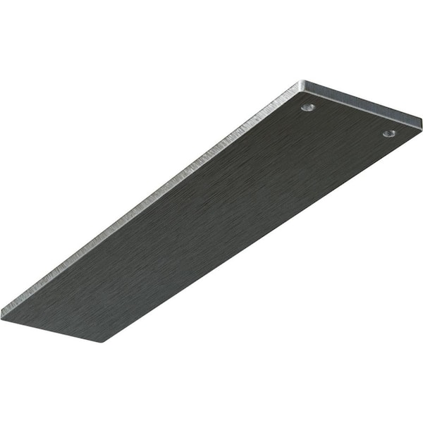 Ekena Millwork 14 in. x 3 in. x 1/4 in. Steel Unfinished Metal Logan Bracket