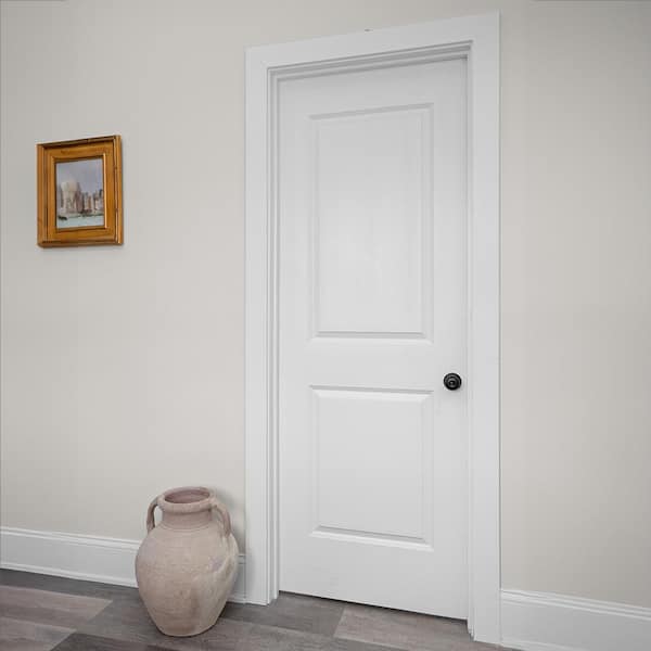 Steves & Sons 36 in. x 80 in. 2-Panel Square Top Primed