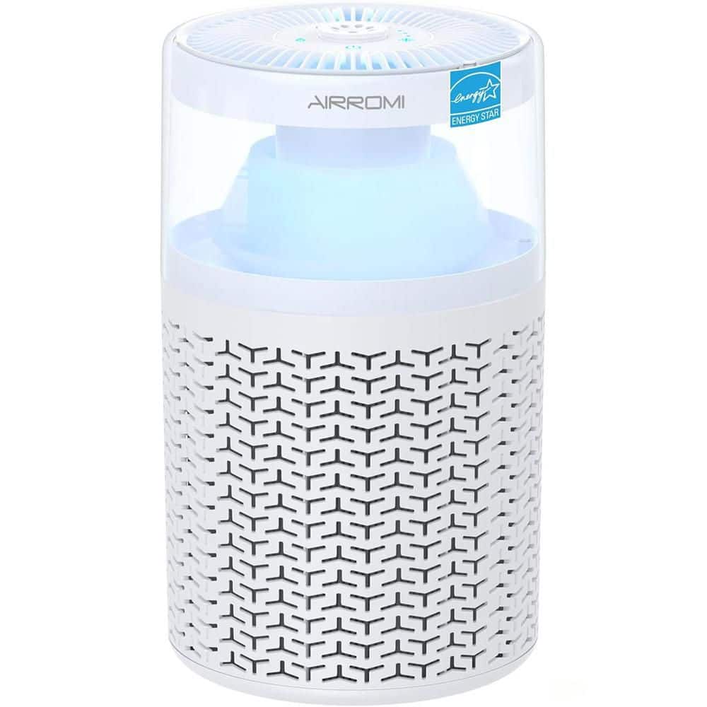 Home Desk Air Purifier Up to 658 Sq Ft; Activated Carbon; Fragrance Sponge; Night Light; White price history on PriceWatchPro