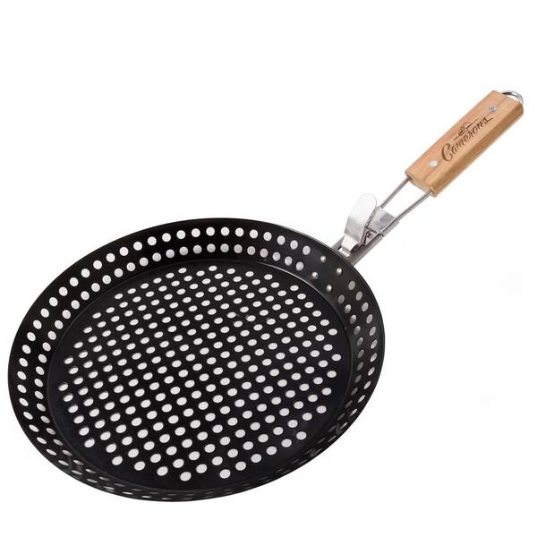 Removable Handle Perforated Pizza Pan, Detachable Handle With