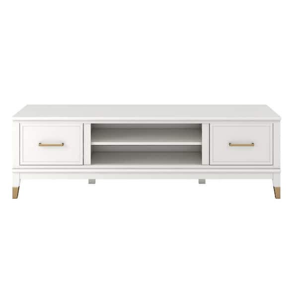 CosmoLiving by Cosmopolitan Westerleigh 59.61 in. White TV Stand For TV's up to 65 in.