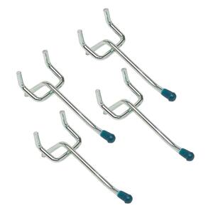thumbnail image 2 of ProCraft Metal 8 Inch Shelf Bracket – Garage Pegboard Hanger – Fits 1/8 & 1/4 Pegboard – 2 Pack 2 of 6