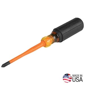 4 in. Shank #2 Phillips Slim-Tip Insulated Screwdriver