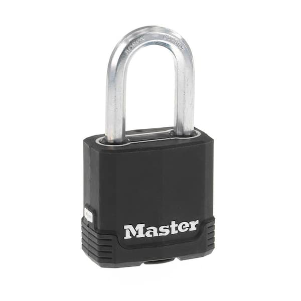 Master Lock Outdoor Padlock with Key, 1-1/8 in. Wide 7KADCC - The Home Depot