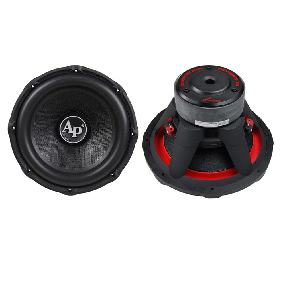 15 in. 4800-Watt Car Audio Dual 4-Ohm Subwoofers Power Subs
