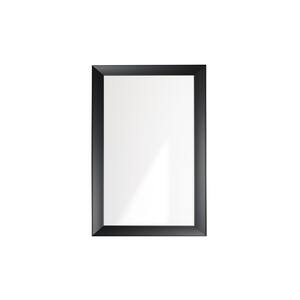 32 in. W x 46 in. H Modern Gallery Black Wall Mirror