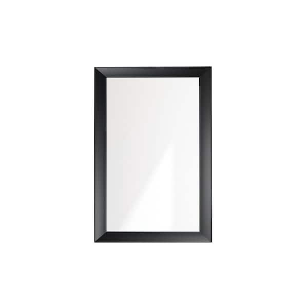 BrandtWorks 32 in. W x 46 in. H Modern Gallery Black Wall Mirror 142M4 ...