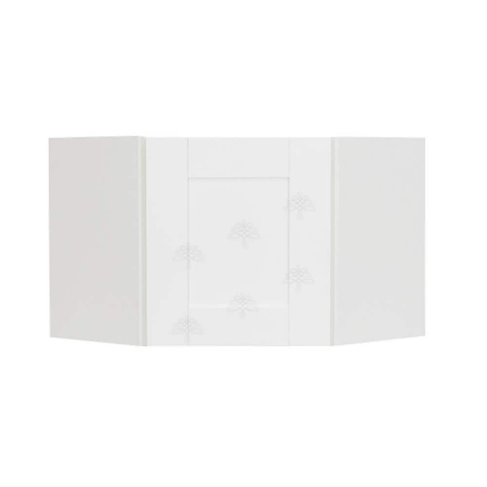 Anchester Assembled 24 in. x 15 in. x 12 in. Wall Diagonal Cabinet with 1 Door in White price history on PriceWatchPro