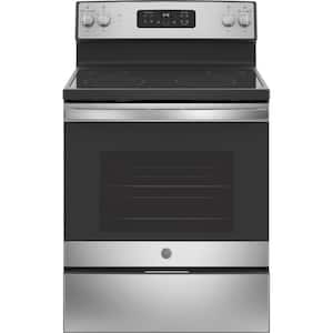 30 in. 4 Element Freestanding Electric Range in Stainless Steel with Standard Cooking