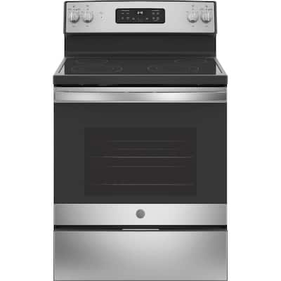 30 in. 5.3 cu. ft. Freestanding Electric Range in Stainless Steel