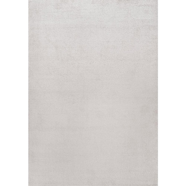 Haze Solid Low-Pile Ivory 5 ft. x 8 ft. Area Rug