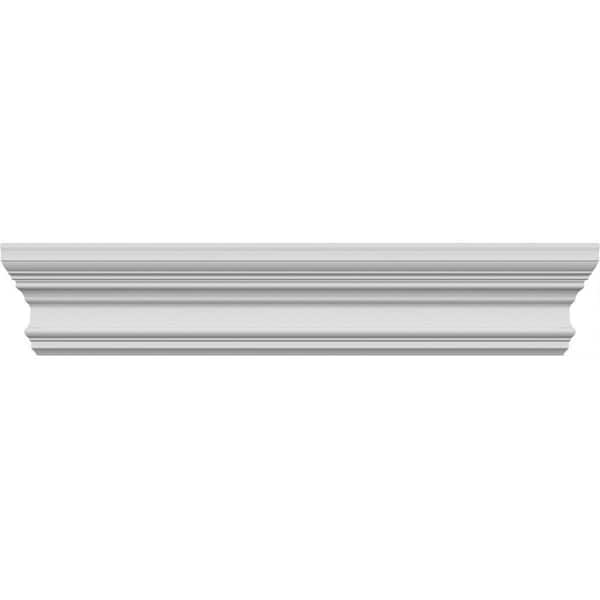 Ekena Millwork 1/2 in. x 48 in. x 5-1/2 in. Polyurethane Seville Crosshead Moulding