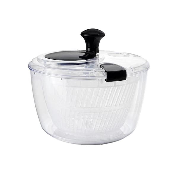 Salad Spinner with Drain Bowl and Colander Quick Multi-Use Vegetable Dryer Fruit Washer Pasta Fries 5.28 qt.