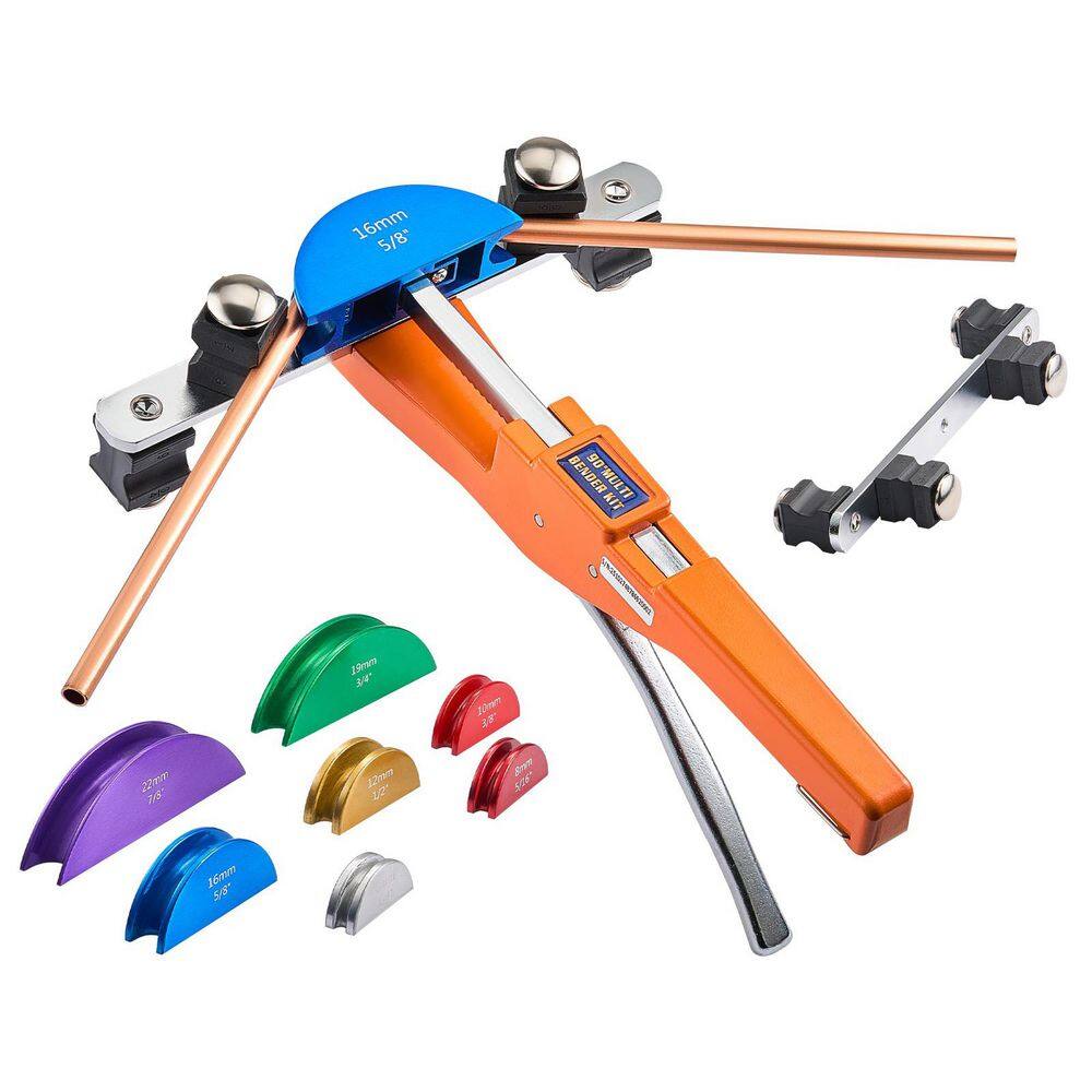 Tubing Bender Kit with 7 Color Aluminum Alloy Dies, 1/4 to 7/8 In., Ratcheting Tube Pipe Bender, Ratchet Bending Tool price history on PriceWatchPro