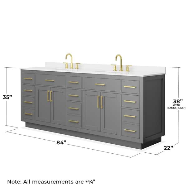 Wyndham Collection Beckett TK 84 in. W x 22 in. D x 35 in. H