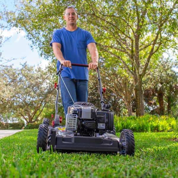 Murray 21 in. 140 cc Briggs and Stratton Walk Behind Gas Push Lawn Mower  with Height Adjustment and Prime 'N Pull Start MNA152702 - The Home Depot