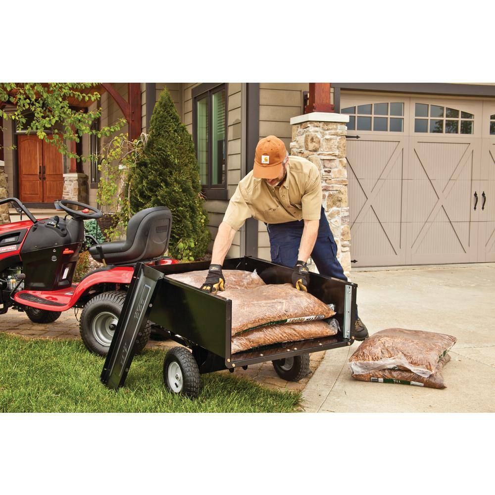Agri-Fab Black Steel 350 lb Tow Behind Utility Cart